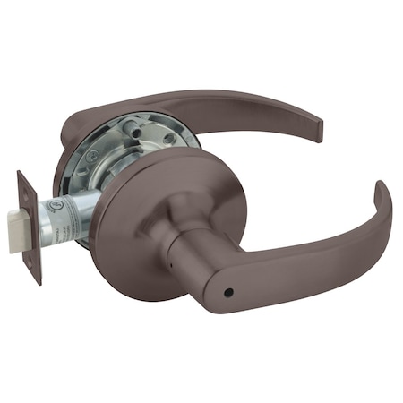 Yale Grade 1 Privacy/Bedroom/Bath Cylindrical Lock, Pacific Beach Lever, Non-Keyed, Dark Oxidized Bronze PB5402LN 613E